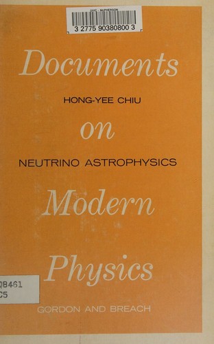 Cover for Neutrino Astrophysics