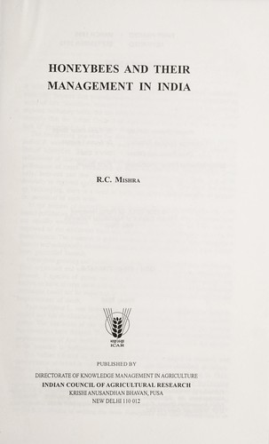 Cover for Honeybees and their management in India