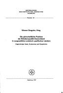 Cover for Die Wirtschaftliche Position der Bundesrepublik Deutschland in ausgewählten asiatisch-pazifischen Ländern
