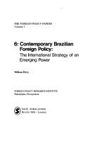 Cover for Contemporary Brazilian foreign policy