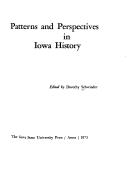 Cover for Patterns and perspectives in Iowa history.