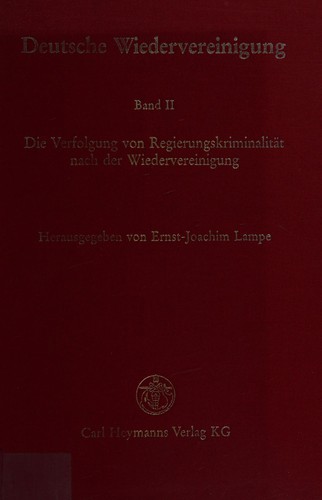 Cover for Deutsche Wiedervereinigung