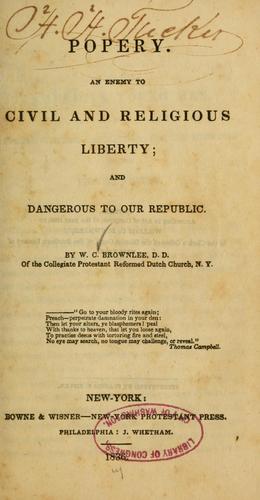 Cover for Popery