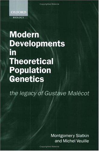 Cover for Modern Developments in Theoretical Population Genetics