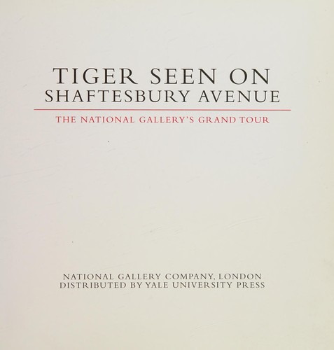 Cover for Tiger seen on Shaftesbury Avenue