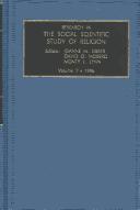 Cover for Research in the Social Scientific Study of Religion