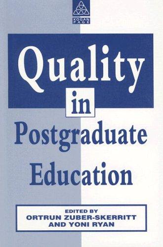 Cover for Quality in Post Graduate Education