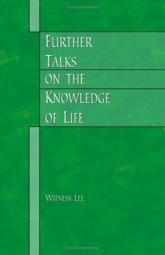 Cover for Further Talks on the Knowledge of Life