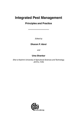 Cover for Integrated pest management