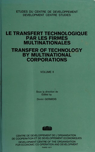 Cover for Transfer of technology by multinational corporations.