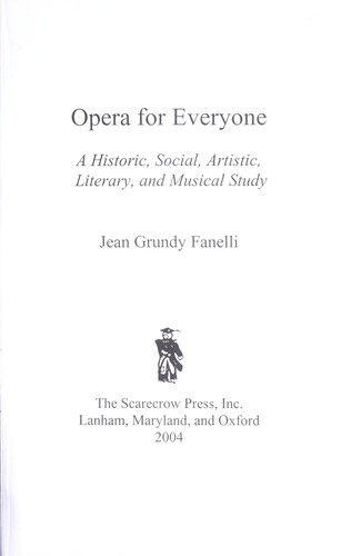 Cover for Opera for everyone