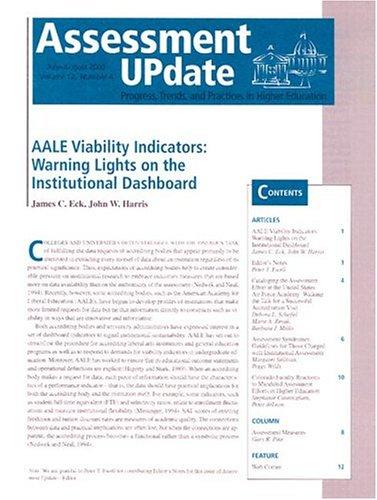 Cover for Assessment Update, No. 4, 2000  (J-B AU Single Issue                                                        Assessment Update)