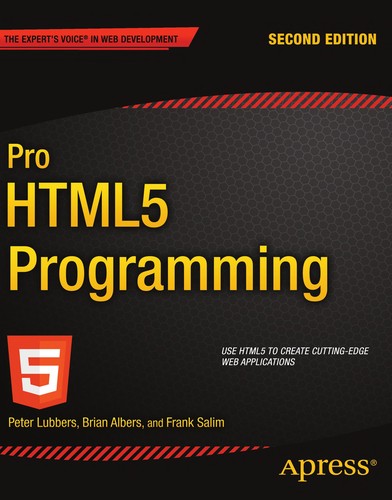 Cover for Pro HTML5 programming