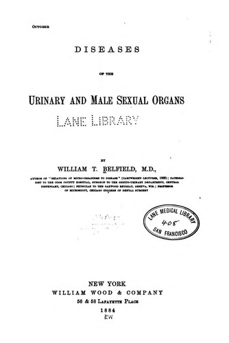 Cover for Diseases of the urinary and male sexual organs