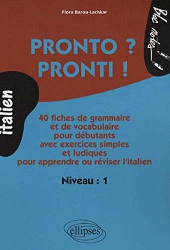 Cover for Pronto ? Pronti ! : Niveau 1