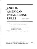 Cover for Anglo-American cataloguing rules, 2nd edition.  edited by Michael Gorman and Paul Winkler