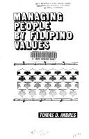 Cover for Managing people by Filipino values