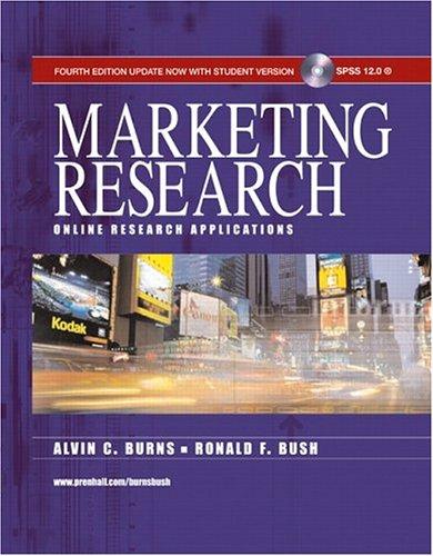 Cover for Marketing Research