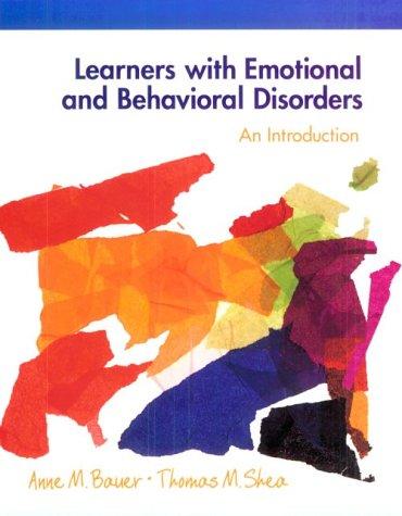Cover for Learners with Emotional and Behavioral Disorders