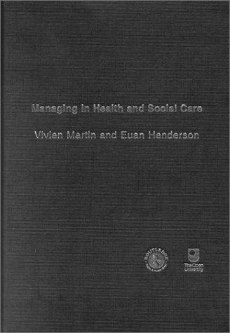 Cover for Managing in Health and Social Care