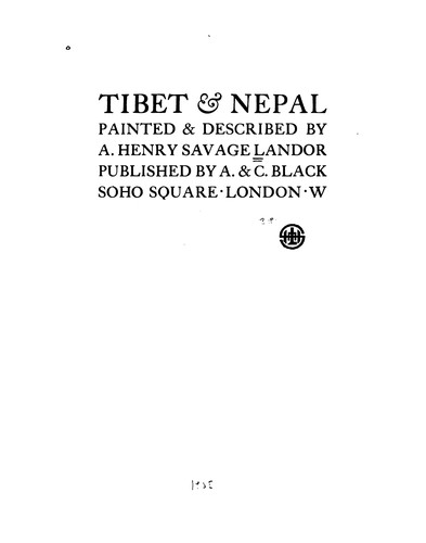 Cover for Tibet & Nepal