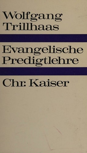 Cover for Evangelische Predigtlehre
