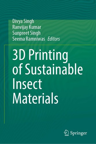 Cover for 3D Printing of Sustainable Insect Materials