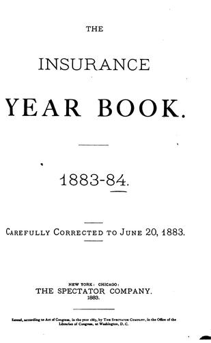 Cover for The Insurance Year Book