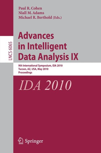 Cover for Advances in intelligent data analysis IX