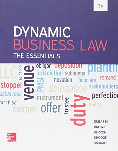 Cover for Dynamic Business Law