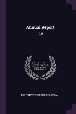 Cover for Annual Report