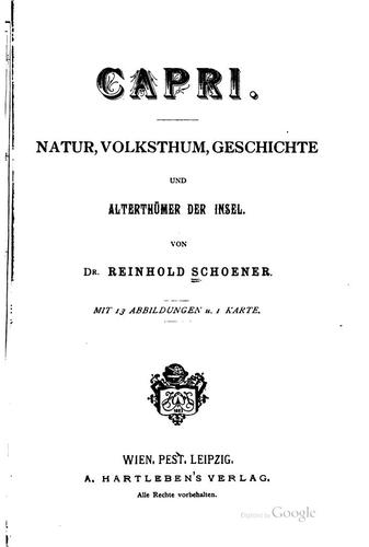 Cover for Capri.