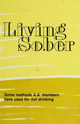 Cover for Living sober.