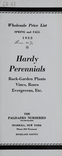 Cover for Hardy perennials, rock-garden plants, vines, roses, evergreens, etc