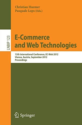 Cover for E-Commerce and Web Technologies