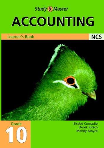 Cover for Study and Master Accounting Grade 10 Learner's Book