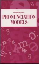 Cover for Pronunciation Models