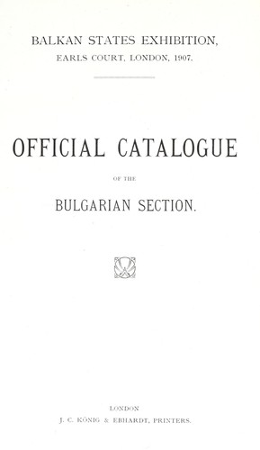 Cover for The Balkan states exhibition