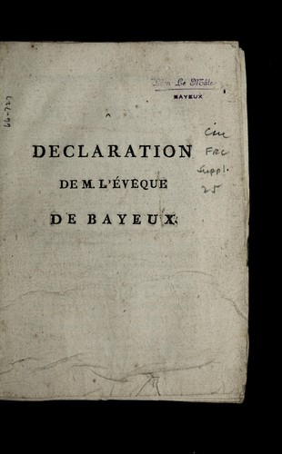 Cover for Declaration