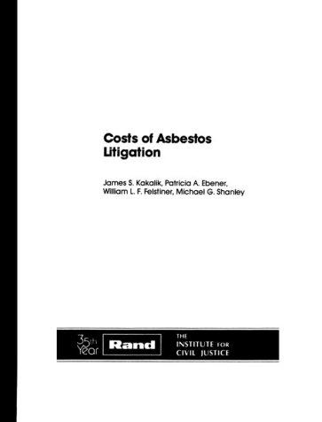 Cover for Costs of Asbestos Litigation 1983