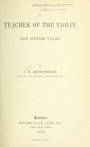 Cover for A teacher of the violin and other tales