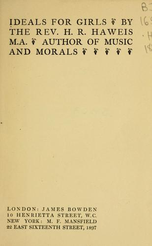 Cover for Ideals for girls