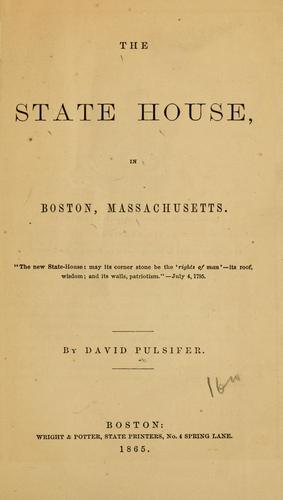 Cover for The state house, in Boston, Massachusetts ...