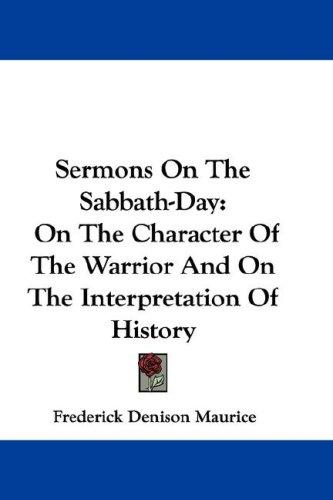 Cover for Sermons On The Sabbath-Day