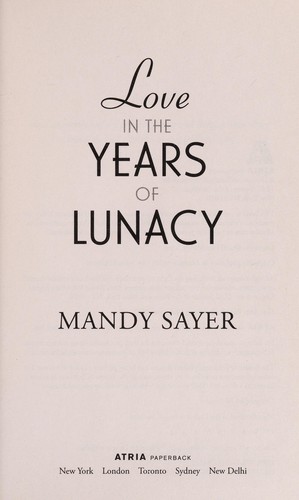 Cover for Love in the years of lunacy