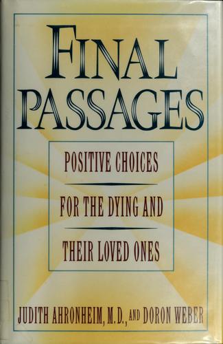 Cover for Final passages