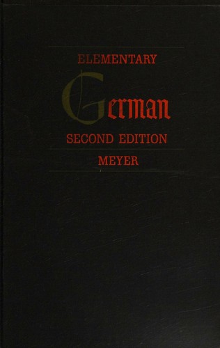 Cover for Elementary German Second Edition