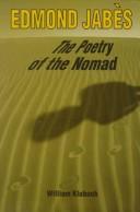 Cover for Edmond Jabès, the poetry of the nomad