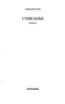 Cover for I veri nomi