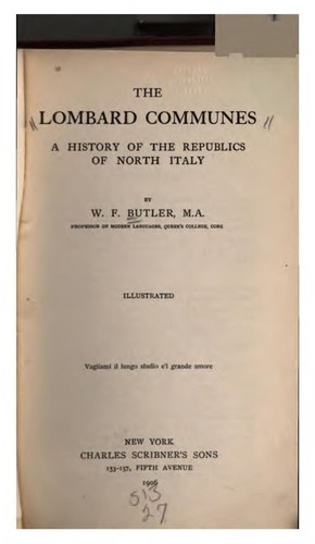 Cover for Lombard Communes: A History of the Republics of North Italy